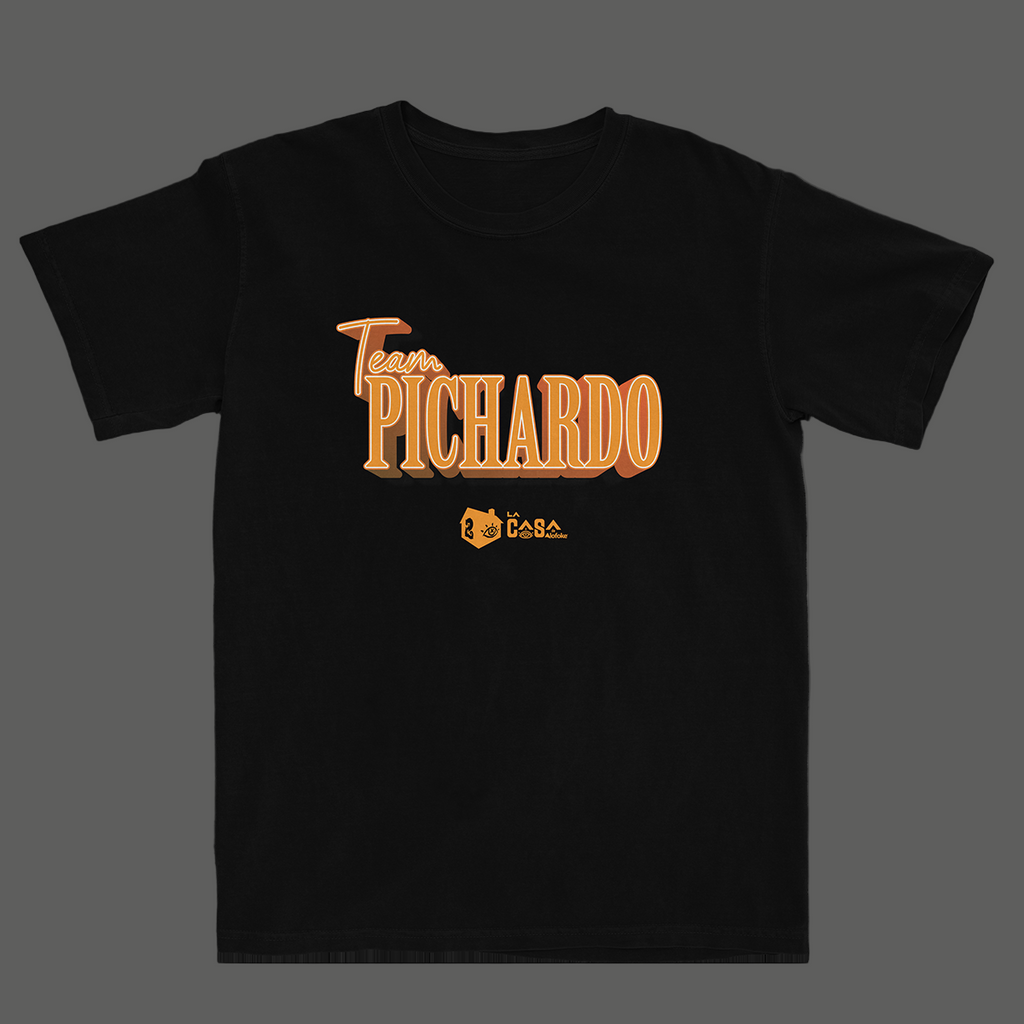 Black t-shirt with 'Team Pichardo' text